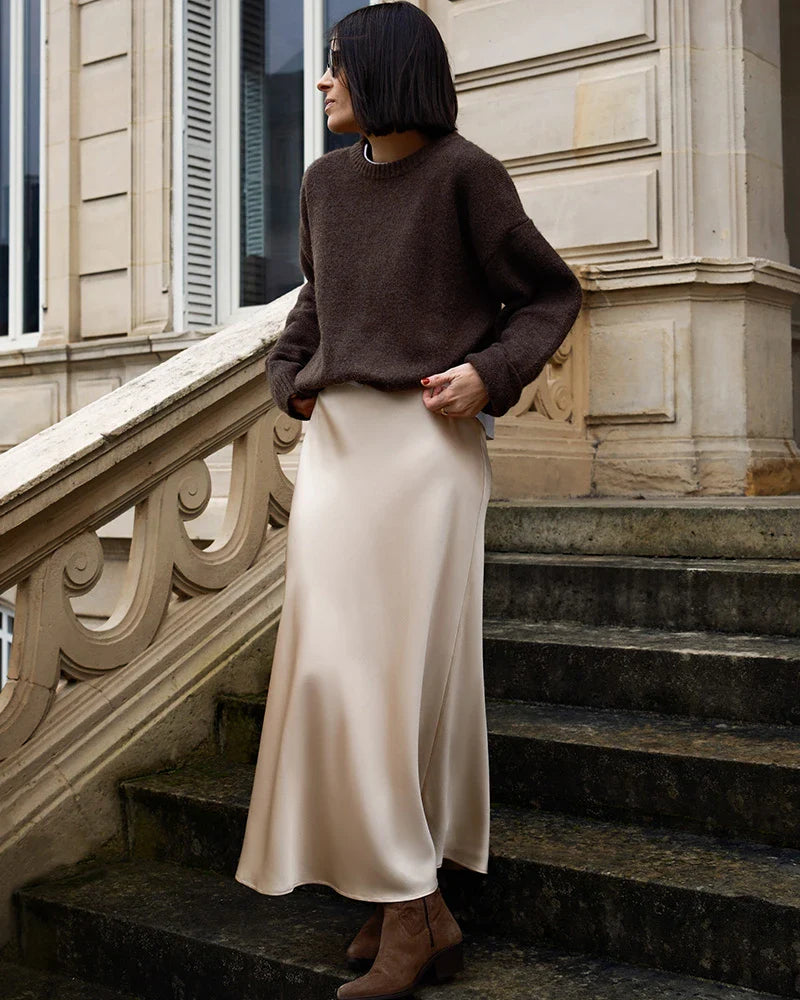 22 Momme Silk Maxi Skirt