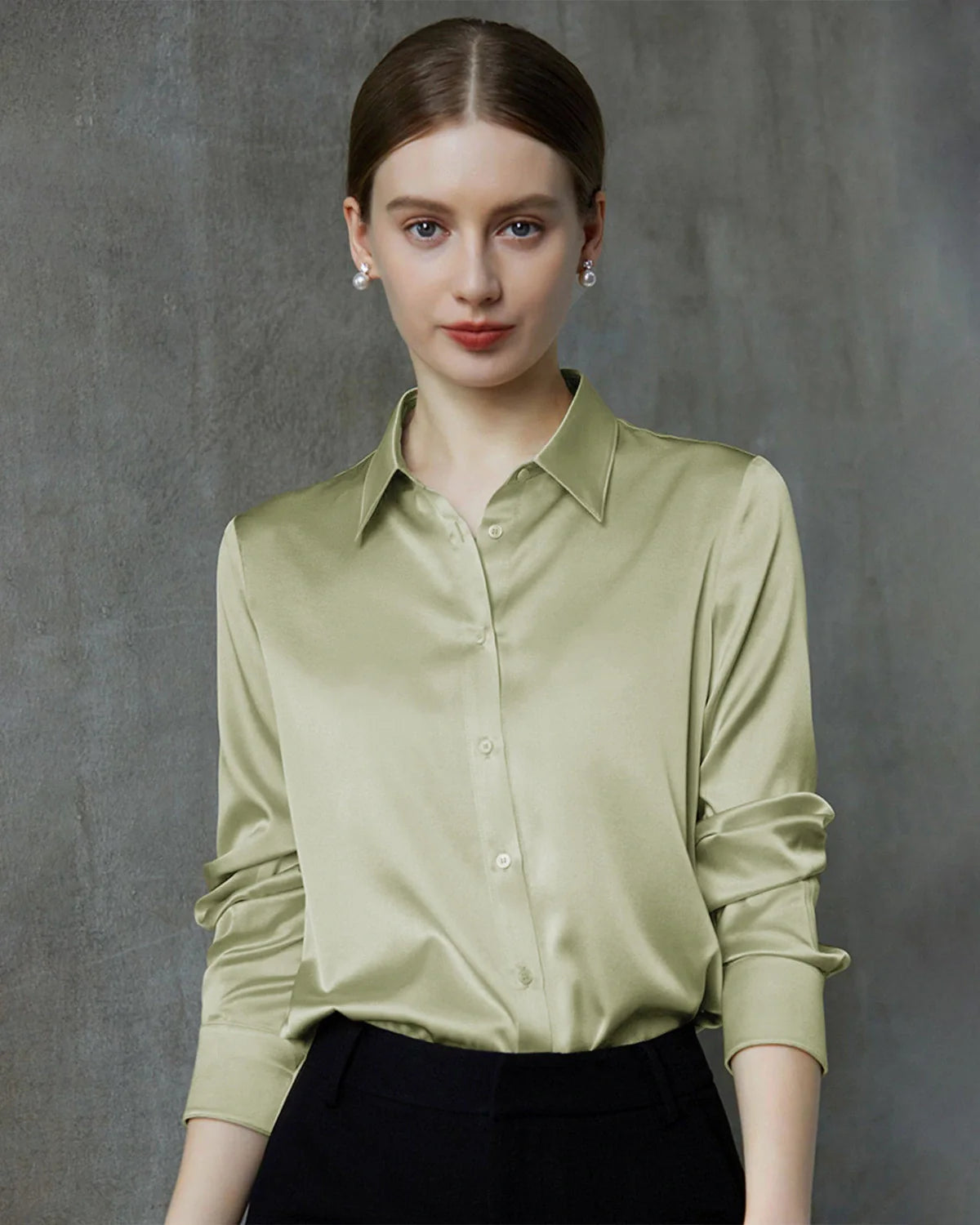 22 Momme Silk Long Sleeve Shirt for Women