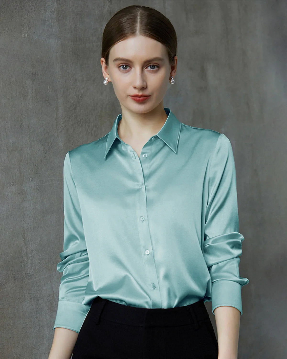 22 Momme Silk Long Sleeve Shirt for Women