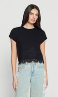 Paige Rib Lace Combo Top