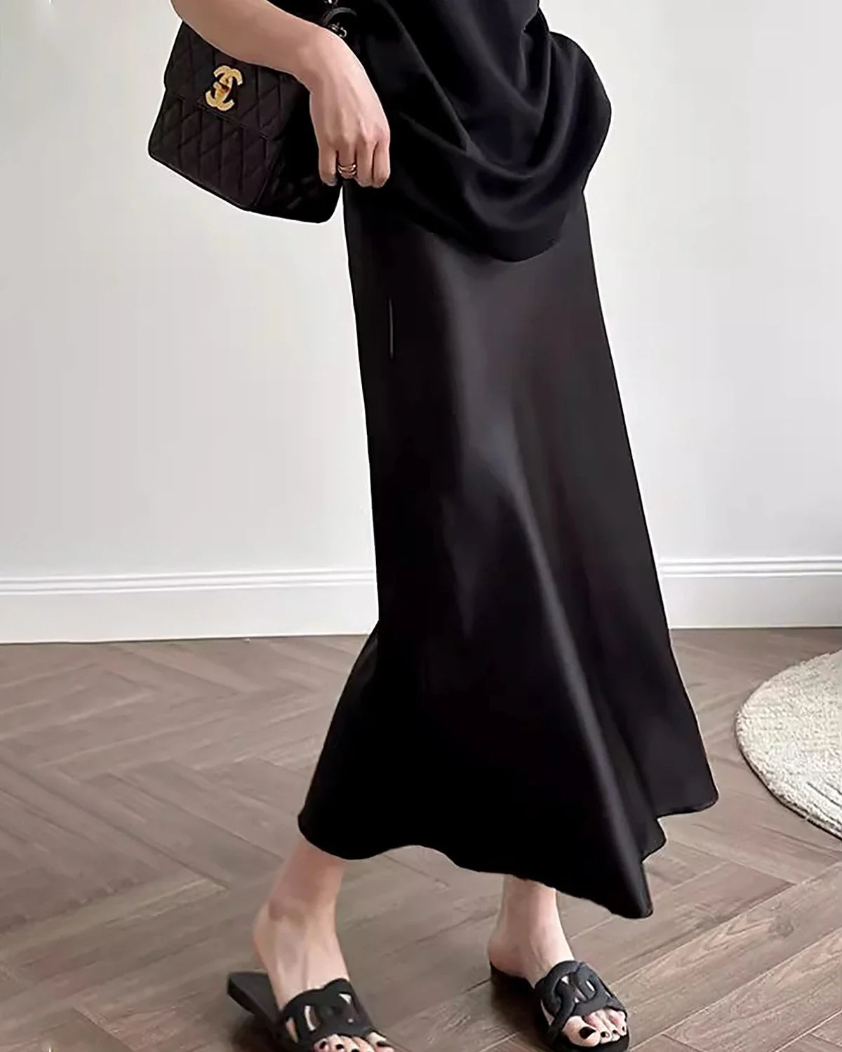 22 Momme Silk Maxi Skirt