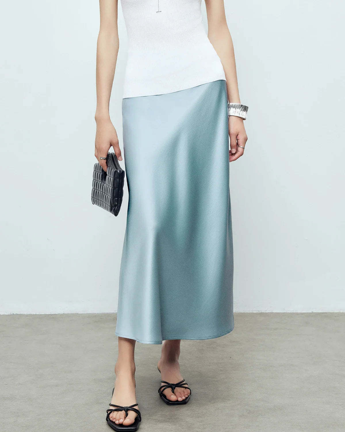 22 Momme Silk Maxi Skirt