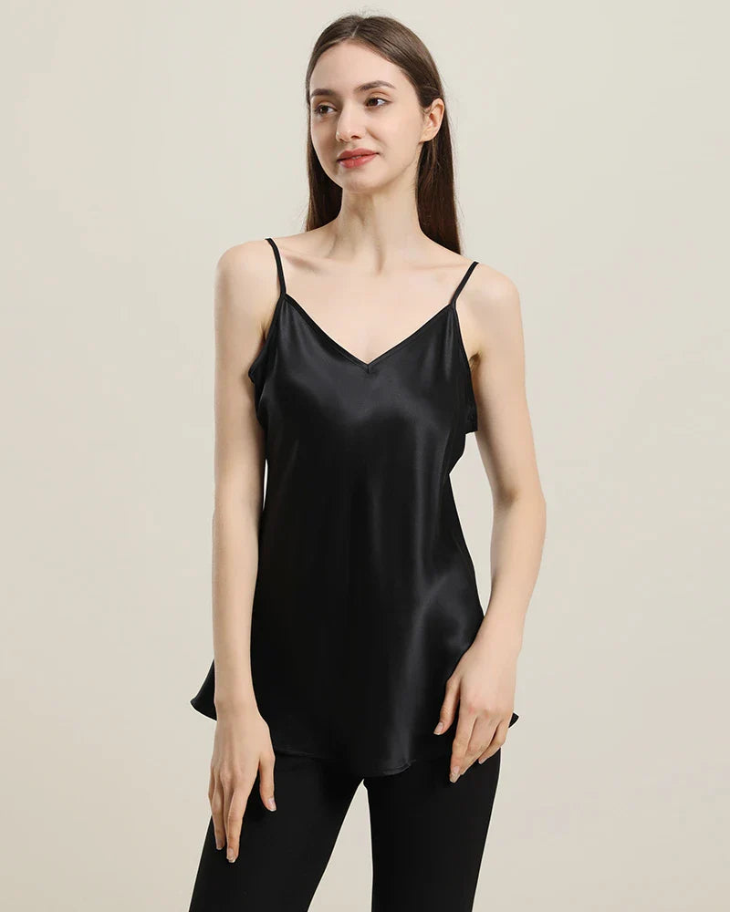 19Momme V Neck Silk Camisole