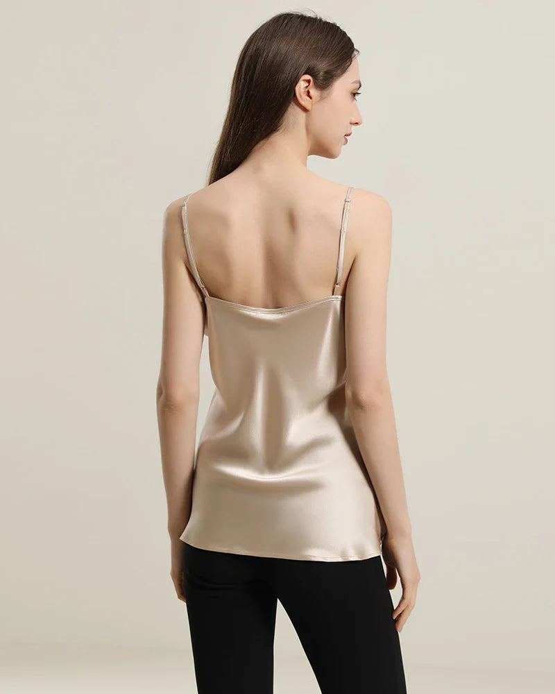 19Momme V Neck Silk Camisole